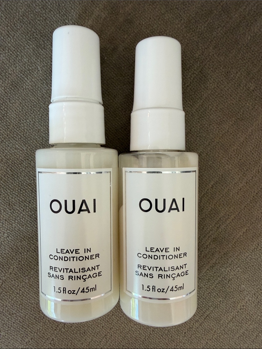 OUAI Leave in conditioner travel size 1.5 oz (two)